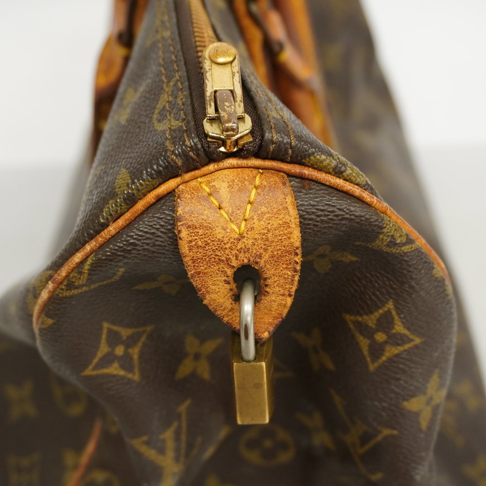 Louis Vuitton Brown Monogram Canvas Speedy 35 Top-Handle Bag - Picture 12 of 17